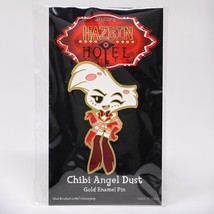 Hazbin Hotel Chibi Angel Dust Gold Enamel Pin Official Vivziepop - £63.94 GBP