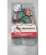 Hello Kitty~ 12 Christmas Shower Curtain Hooks Sanrio Holiday Decor Kitt... - $18.00