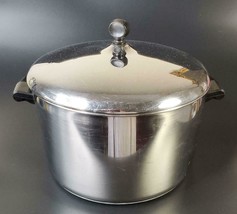 Vtg Farberware Stockpot, Lid Aluminum Clad Stainless Steel Bottom 8 Qt FREE SHIP - £63.26 GBP