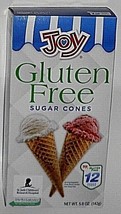 Gluten Free Sugar Cones Rolled Style for Ice Cream 1-12 Count 5-Oz 142g Box - $9.01