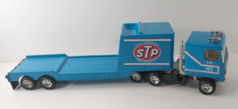 Vintage Ertl STP Richard Petty Racing Pressed Steel SEMI HAULER Truck &amp; ... - £79.15 GBP
