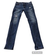 Hollister Distressed Jeans Size 32x32 (32x34) Stacked Skinny Stretch EUC - $24.74