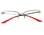 Nike Flexon Eyeglasses 4306 073 Black Red Silver  56-18-145 without Lenses - $48.51