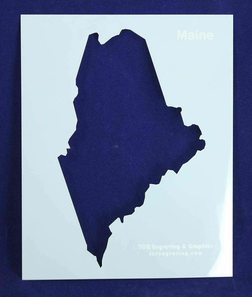 State of Maine Stencil 14 Mil Mylar - Painting /Crafts/ Templates - $15.52