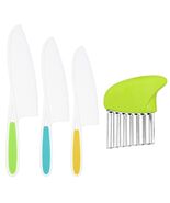 Suhctuptx Kids Nylon Kitchen Knife Set Toddler Safe Cooking Tools 4 Pcs - $68.25 MXN
