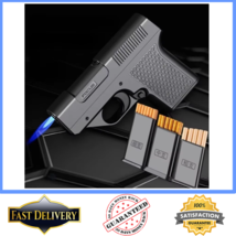 Gun Butane Gas Lighter Three Clip Capacity Cigarette Holder Windproof Je... - $29.99