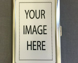 Custom Create Your Own Silver Cigarette Case / Metal Wallet Card Money H... - $18.76