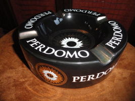 Perdomo Large Table Top Ceramic Black & Gold Ashtray NIB image 7