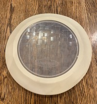 Longaberger Pottery Silicone Pie Plate Lid Ivory 11&quot; - $25.64