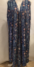 LuLaRoe Women Joy Open Front Cardigan Duster Vest Geometric Sleeveless S... - $29.99
