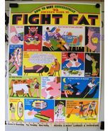 FIGHT FAT poster by Lionel Kalish/Rapp studio in New York NY 1970 * 21 x 28 - $49.95