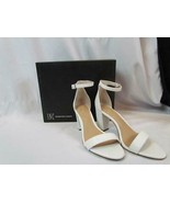 NWB Inc International Concepts Open Toe Ankle Strap Block Heel White Sz 9 M - $1,101.25 MXN
