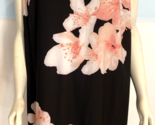 Calvin Klein Women&#39;s Sleeveless Shift Dress Black Floral 20W - £30.32 GBP