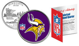 Minnesota Vikings Nfl Mn U.S. Statehood Quarter U.S. Coin *Licensed* - £6.69 GBP