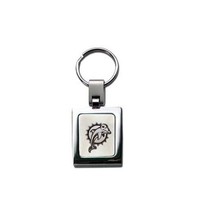Miami Dolphins Vintage SET OF 2 NFL Key Chain Keychain Ring Steel Car Au... - $15.83