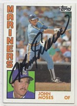 John Moses Signed Autographed 1984 Topps - £7.54 GBP