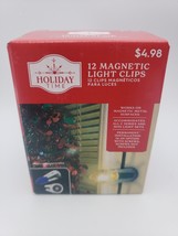 NEW Box Of 12 Holiday Time Magnetic Christmas Light Clips - $9.89