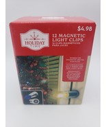 NEW Box Of 12 Holiday Time Magnetic Christmas Light Clips - $9.89