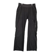 Healing Hands Tori Yoga Scrub Pants Women&#39;s S Black Cargo Pockets 30x30 ... - $275.16 MXN
