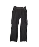Healing Hands Tori Yoga Scrub Pants Women&#39;s S Black Cargo Pockets 30x30 ... - $275.16 MXN
