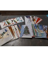 Lot of 33 Merry Christmas Holiday Collection Cards Unused w/Envelopes Va... - £21.09 GBP