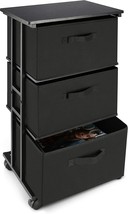Black Vertical Storage Unit For A Bedroom, Closet, Or Office That Has A Dresser - £34.35 GBP