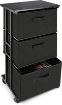 Black Vertical Storage Unit For A Bedroom, Closet, Or Office That Has A ... - $50.94