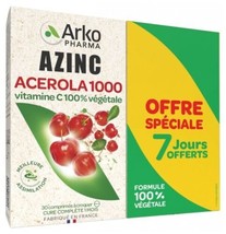 Arkopharma Azinc Acerola 1000 2X 30 Caps Vegetal 100% Vitamin EXP:2026 - £31.09 GBP