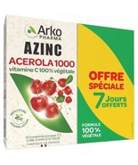 Arkopharma Azinc Acerola 1000 2X 30 Caps Vegetal 100% Vitamin EXP:2026 - £31.05 GBP