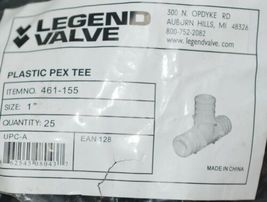 Legend Valve 461 155 PLastic Pex Tee 1 Inch Bag of 25 Pieces image 4