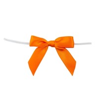 5171-05803-2X1 Satin Twist Tie Bows - Small Bows, 5/8 Inch X 100 Pieces,... - £24.26 GBP