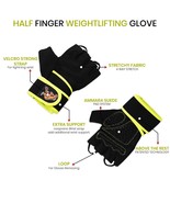 Men Gym Gloves With Wrist Wrap Workout Weight Lifting Grip Fitness Exercise - $7.87