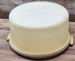 Vintage Tupperware 12&quot; Cake Keeper With Lid - Harvest Gold 1256-5 - SHIP... - $27.89