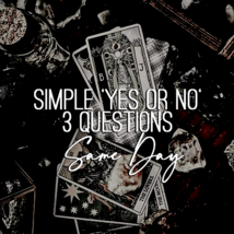 simple &#39;yes or no,&#39; 3 questions, SAME DAY tarot reading - €4,71 EUR