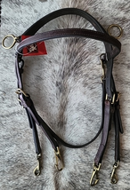 Billy Royal Double Bridle Sidecheck Training Headstall Arabian Size NEW image 1