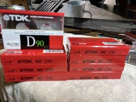 8 TDK D90 Blank Audio Cassette Recording Tapes 90 Minutes New Sealed IEC... - $16.83