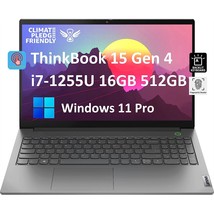 Lenovo ThinkBook 15 Gen 4 15.6" FHD Touchscreen (12th Gen Intel 10-Core i7-1255U - £1,038.01 GBP