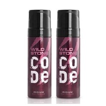 Wild Stone Code Iridium No Gas Body Perfume for Men( Pack of 2 ) 120Ml - $33.55