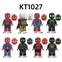 Marvel Spiderman Stealth Suit Spider-Armor MK 2 Mysterio 8pcs Custom Minifigures - £13.58 GBP