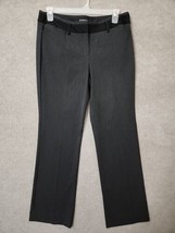 EXPRESS Editor Dress Pants Womens 12 Dark Heather Gray Straight Leg Stretch - £19.80 GBP
