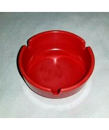Vintage Ges-Line 301 Ashtray Vintage Red Round Ashtray Made in USA 3&quot; - £6.28 GBP
