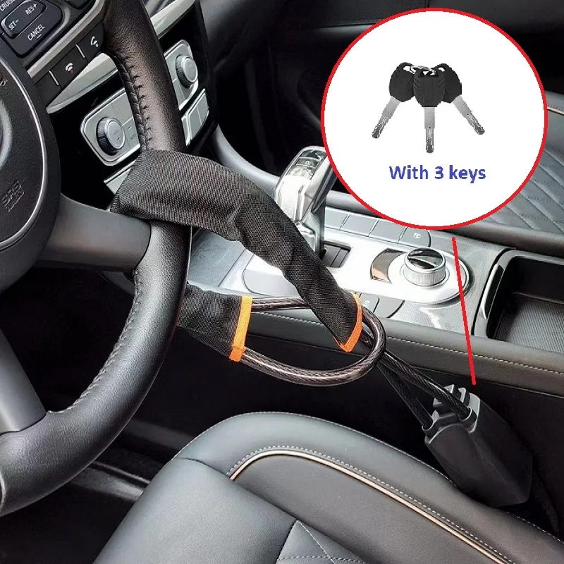 Steering Wheel Lock Car Theft Protection Anti Theft Lock For Car Safety Security - £21.90 GBP