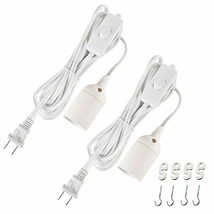 Simple Deluxe Hanging Lamp Light Cord Cable Socket & Switch 2-Pack - £43.10 GBP