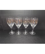 Dansk Golden Pine 10 Oz Goblets Holiday Gold Trees Set of 4 7158310 - $48.88 CAD