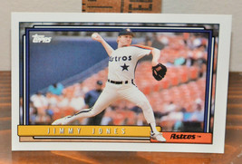 New Mint Topps trading card Baseball card 1992 Jimmy Jones 184 Astros - £1.15 GBP