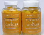 2 X Be Happy Be You Turmeric &amp; Ginger Antioxidant, Anti-Inflammatory, 90... - £39.07 GBP