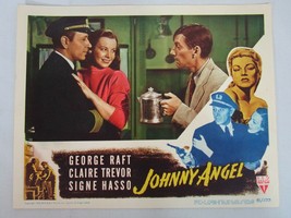 Johnny Angel 1945 Lobby Card 11x14 George Raft Claire Trevor Signe Hasso - £46.71 GBP