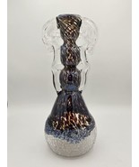 Vintage Unique Brown Iridescent Art Glass Vase 12.5&quot; - $1,992.72 MXN