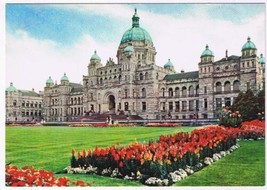 British Columbia BC Postcard Victoria Parliament Buildings - £1.71 GBP