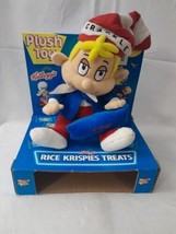 Vintage 1999 1990&#39;s Rice Krispies Treats Kellogs Crackle Plush Toy Doll Box - £21.17 GBP